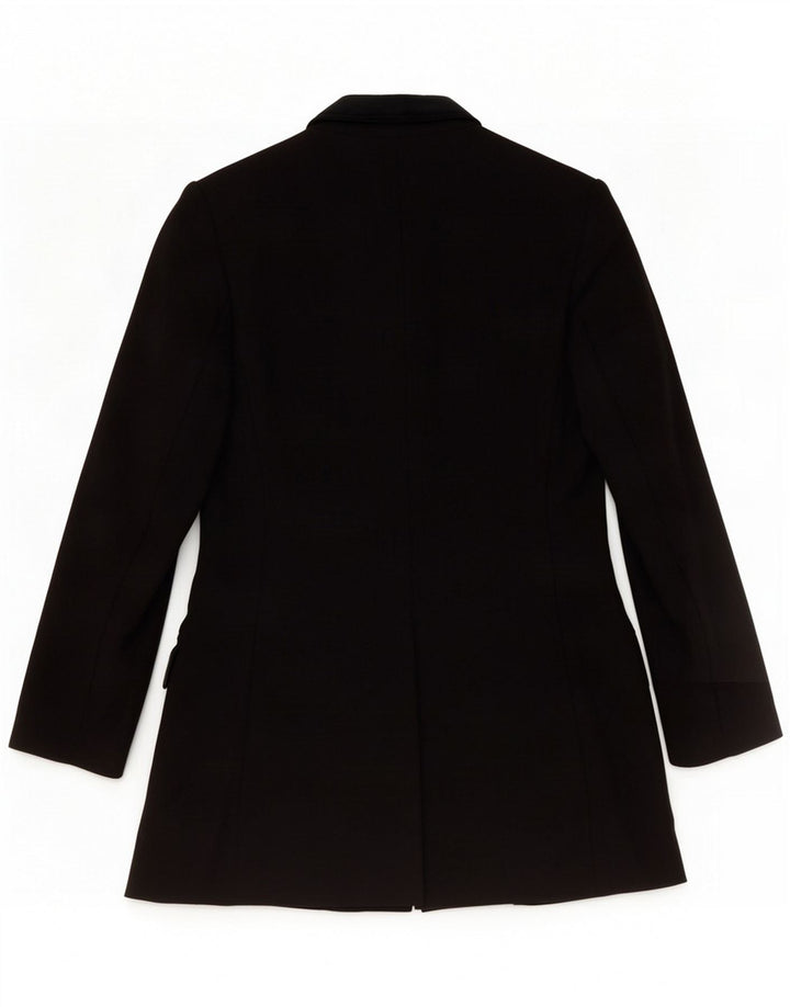 Jaqueta blazer feminina de 4 botões Alberto Biani IT 40 lã preta média