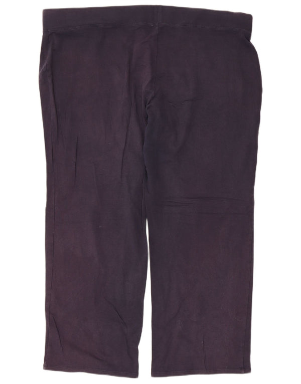 Leggings capri feminino Marks & Spencer Reino Unido 24 4XL algodão azul marinho