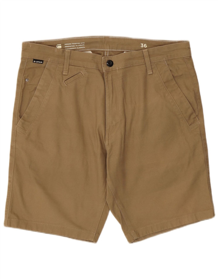 G-Star Mens Chino Shorts W36 Grande Algodão Cáqui