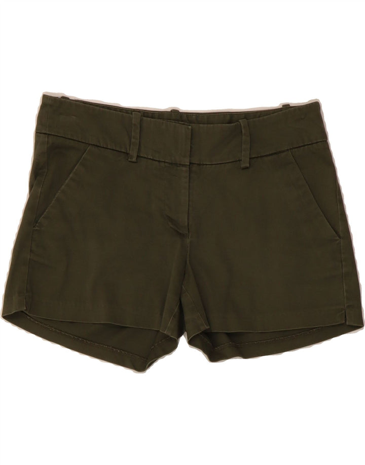 MOSSIMO Womens Low Waist Hot Pants US 2 XS W28  Green Cotton Vintage Mossimo and Second-Hand Mossimo from Messina Hembry 