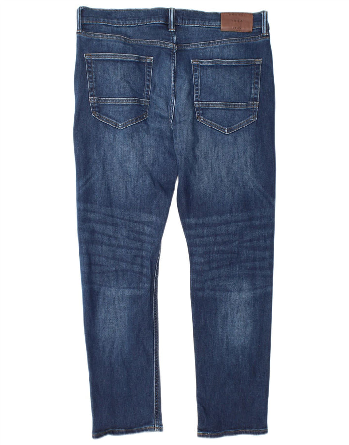 Marks & Spencer Mens Slim Jeans W34 L29 Azul Algodão