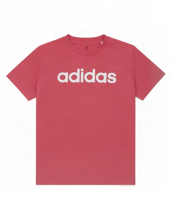 Adidas Camiseta Feminina Graphic Top UK 12/14 Médio Algodão Rosa