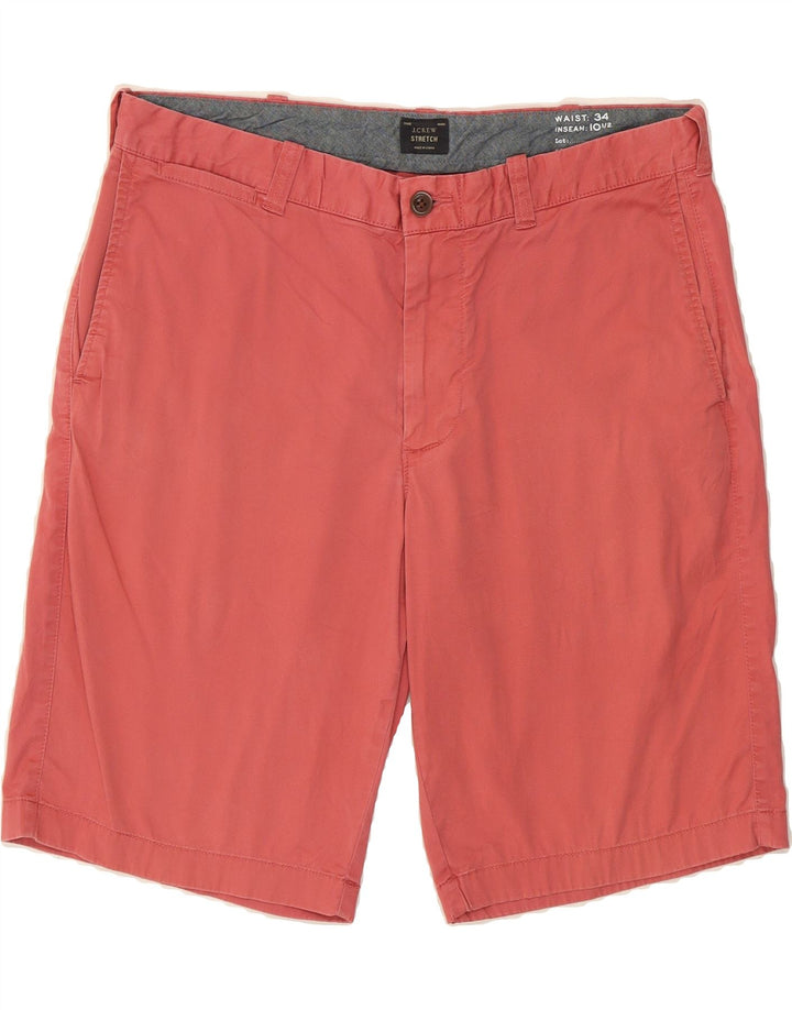 J. CREW Mens Chino Shorts W34 Large  Pink Cotton Vintage J. Crew and Second-Hand J. Crew from Messina Hembry 