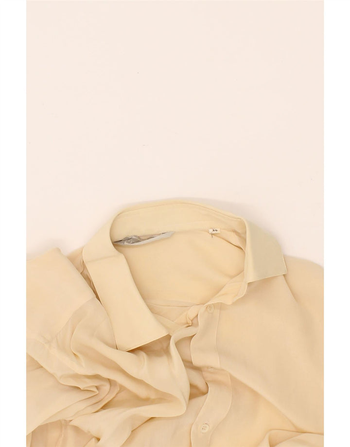 Camisa masculina VINTAGE tamanho 40 amarelo médio