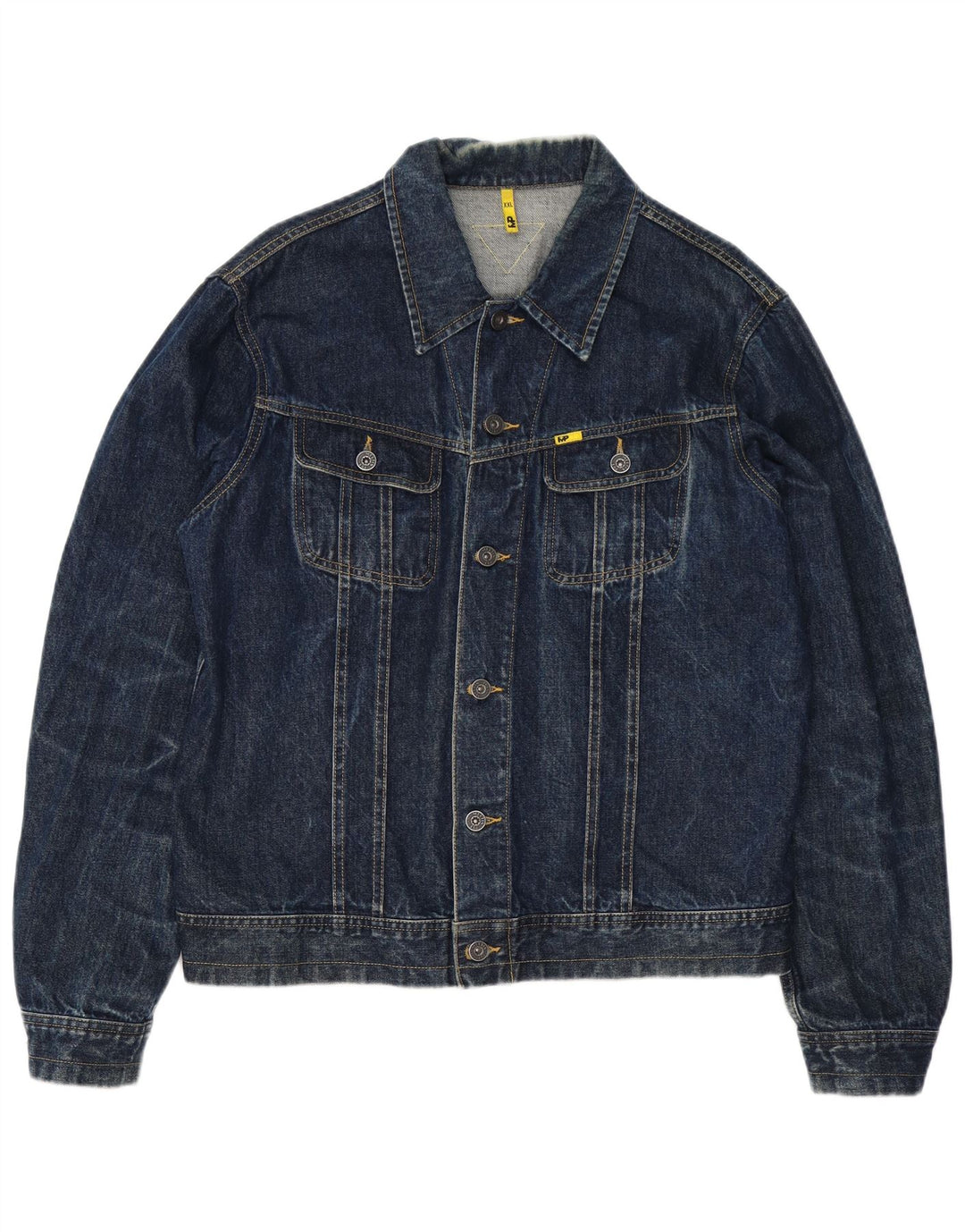 Jaqueta jeans masculina Meltin' Pot UK 44 2XL algodão azul