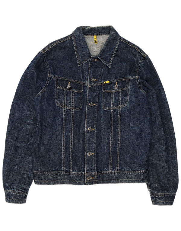 Jaqueta jeans masculina Meltin' Pot UK 44 2XL algodão azul
