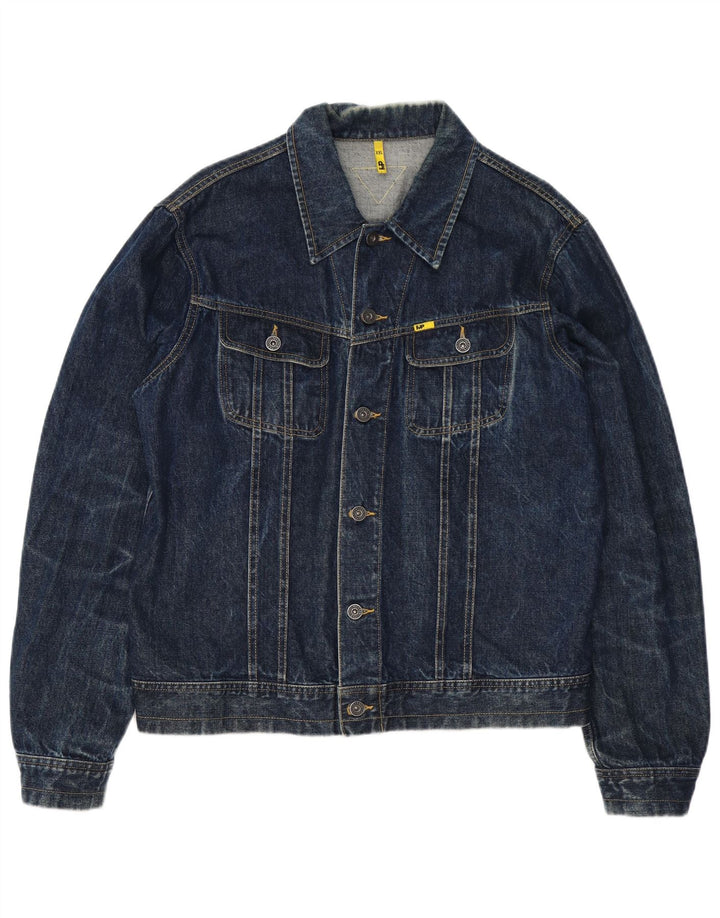 Jaqueta jeans masculina Meltin' Pot UK 44 2XL algodão azul
