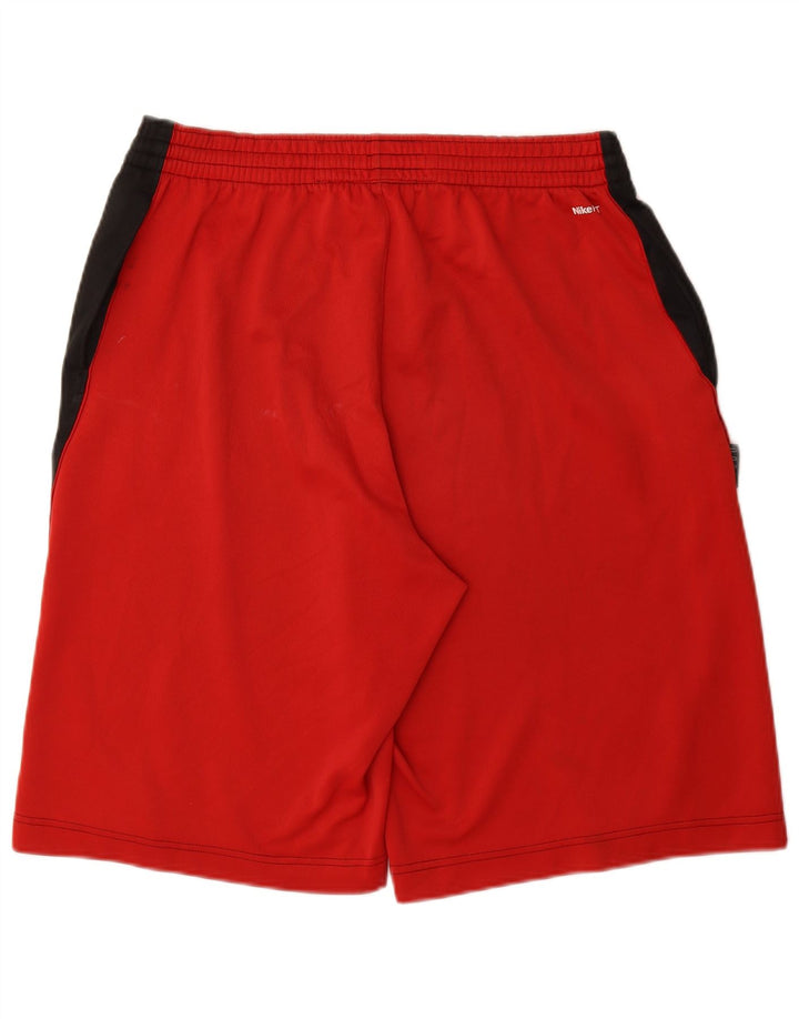 Shorts esportivos gráficos masculinos Nike grande poliéster colorblock preto