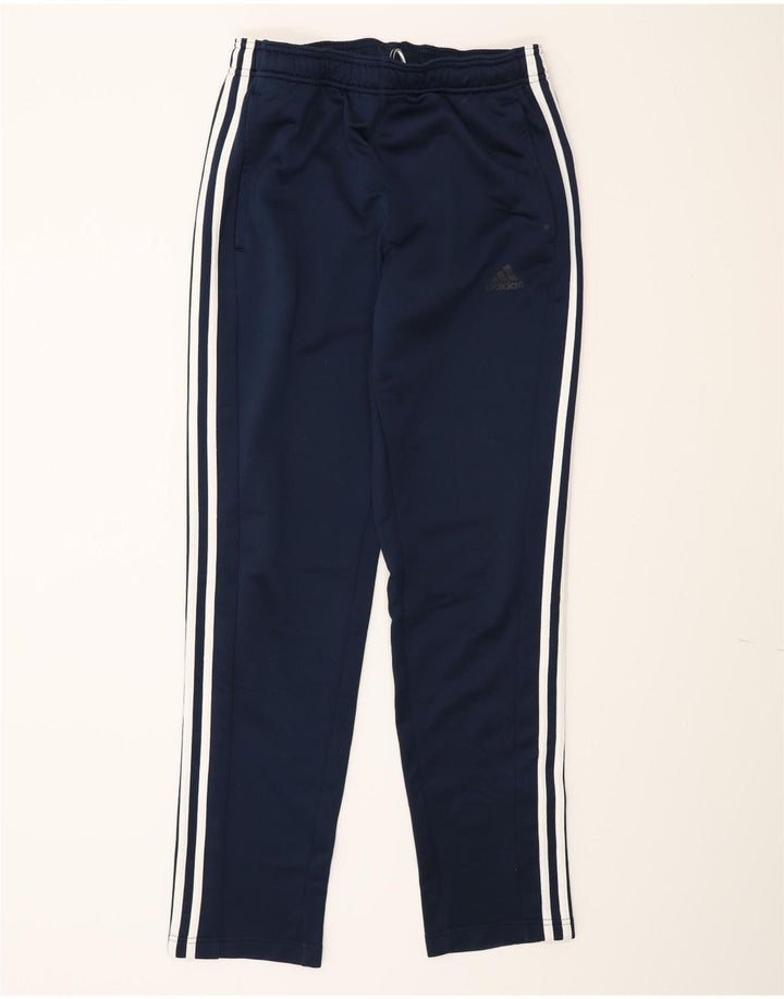 Calças de treino Adidas Mens Climalite UK 38/40 Médio Azul Marinho