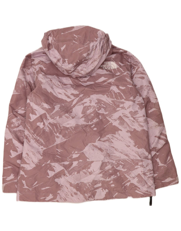 Jaqueta de chuva Anorak com capuz feminina The North Face Reino Unido 18 XL camuflagem roxa