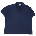 Camisa polo masculina Trussardi grande algodão azul marinho