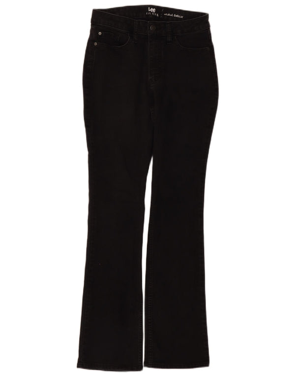 Lee Womens Riders Mid Rise Bootcut Jeans EUA 10 Grande W31 L31 Algodão Preto