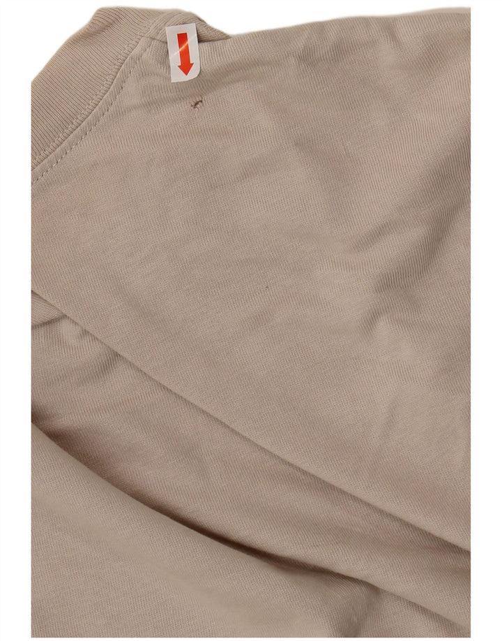 Camiseta masculina ALL SAINTS Top grande algodão bege