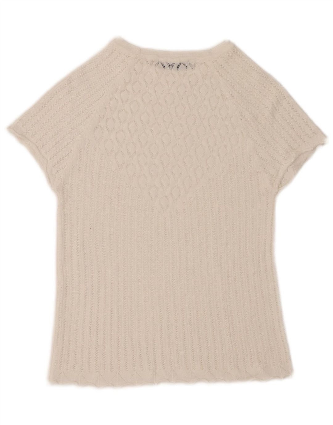 Blusa feminina Zara UK 12 médio branco