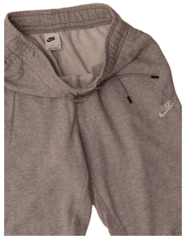 Calça de treino masculina Nike joggers pequeno algodão cinza