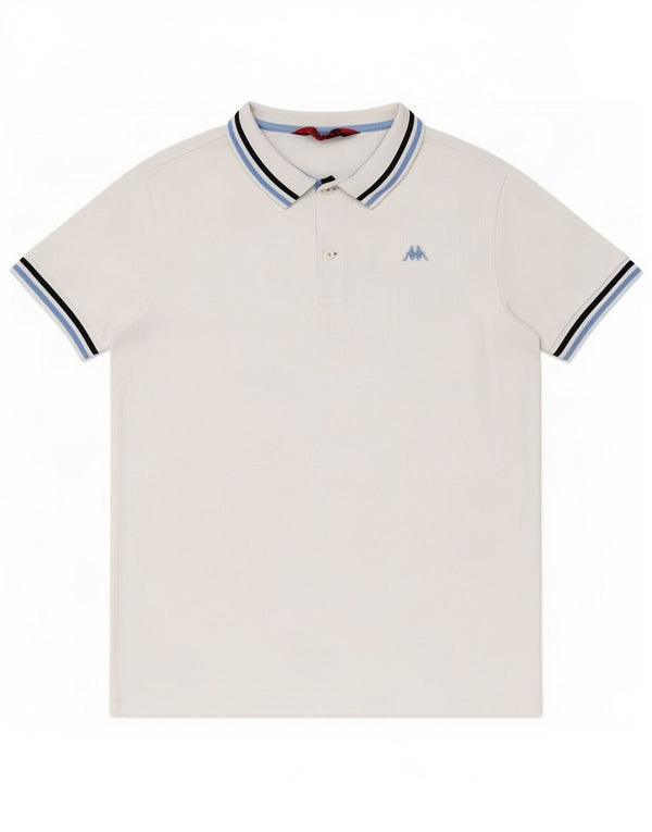 Camisa polo masculina Kappa XL algodão branco