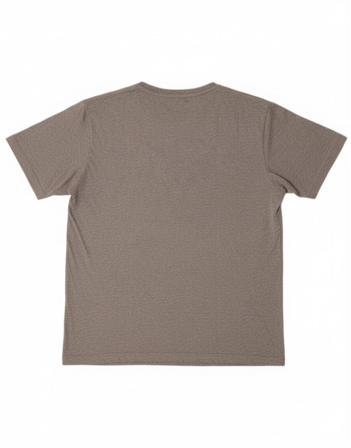 Camiseta gráfica masculina Kappa Top 2XL algodão cinza