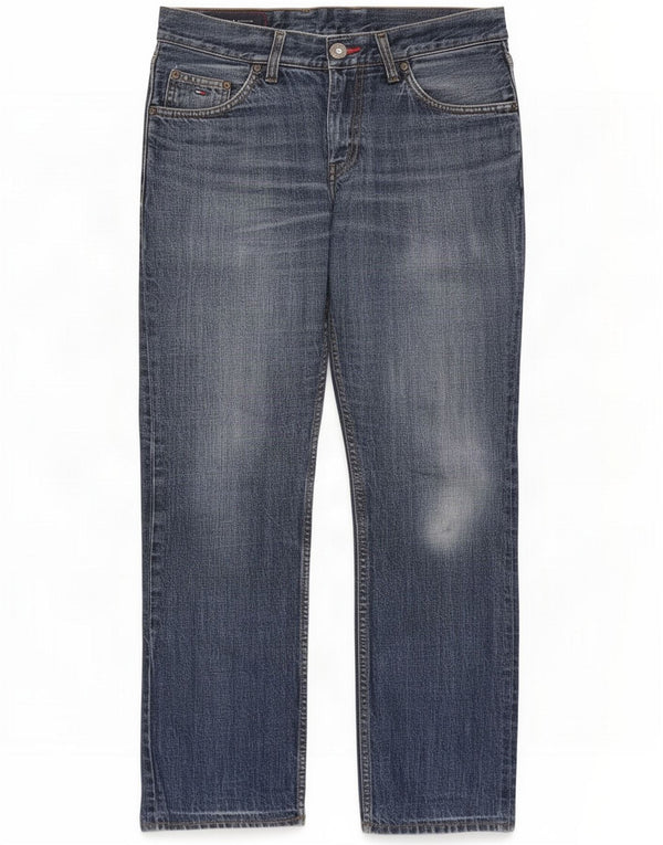 Tommy Hilfiger Mens Straight Jeans W30 L28 Azul Algodão
