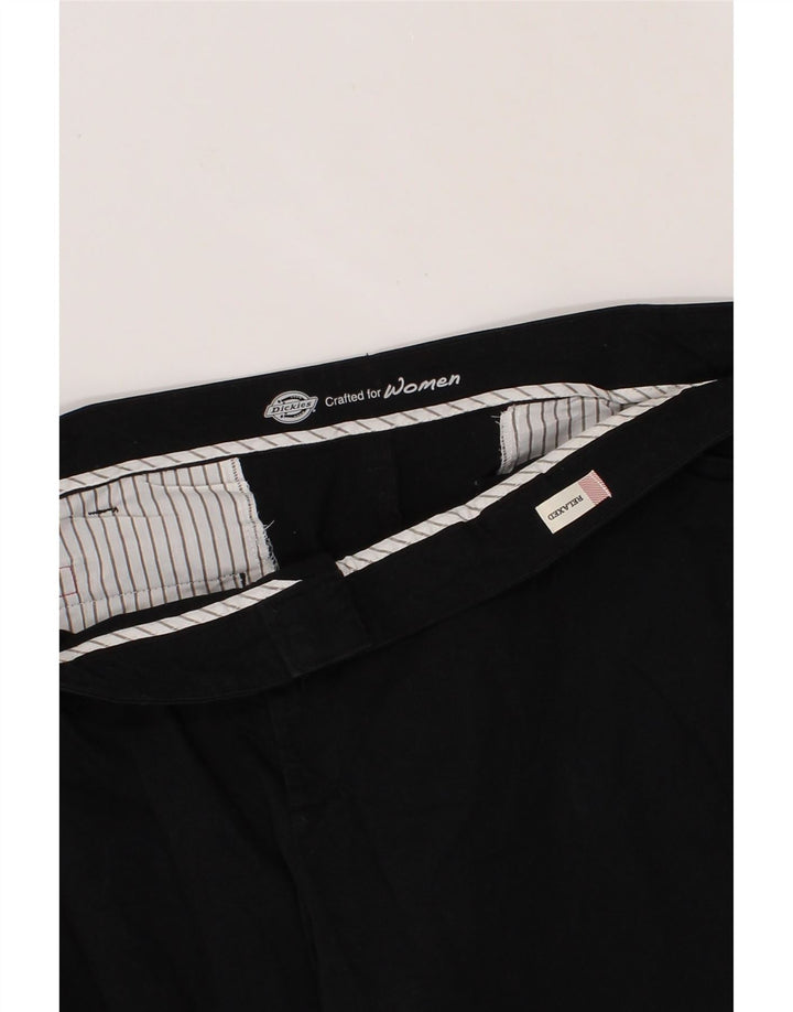 DICKIES Womens Relaxed Fit Casual Trousers W48 L30 Black Cotton Vintage Dickies and Second-Hand Dickies from Messina Hembry 