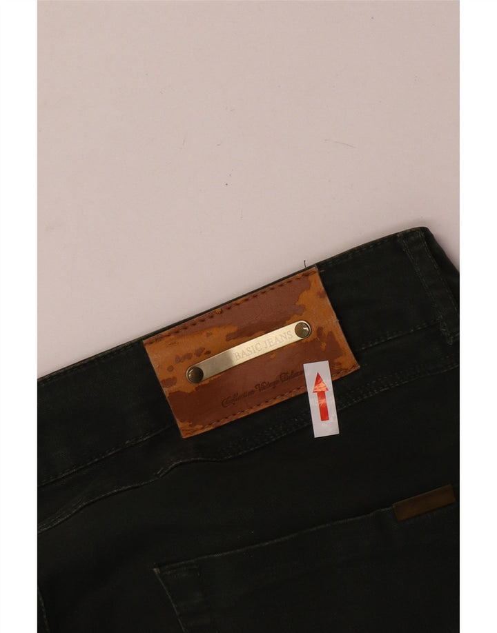 Zara Womens Crop Slim Jeans EU 40 Médio W30 L24 Verde