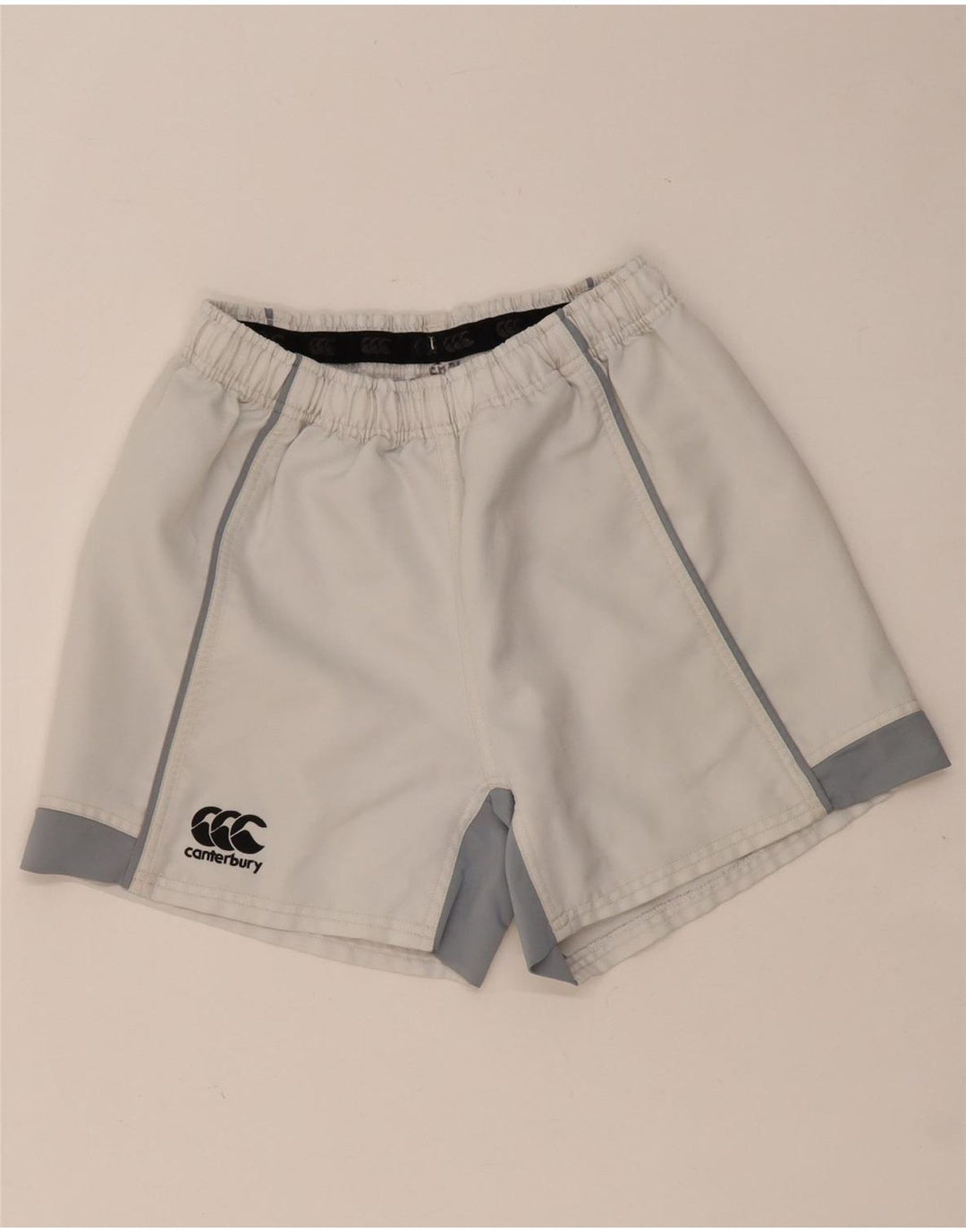 Shorts esportivos masculinos CANTERBURY médio off white colorblock