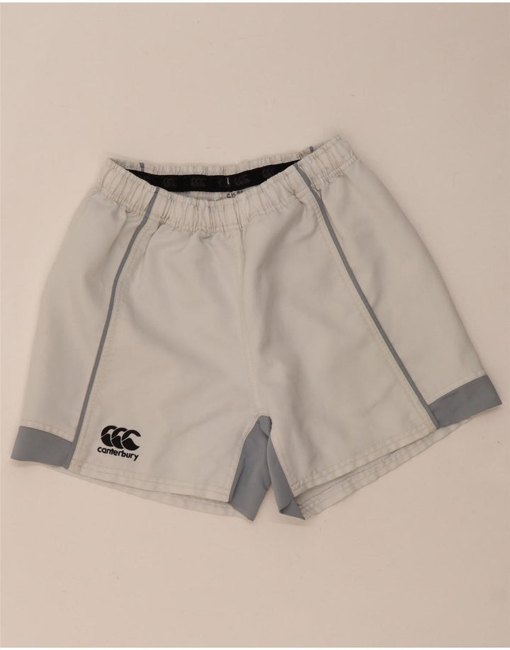 Shorts esportivos masculinos CANTERBURY médio off white colorblock