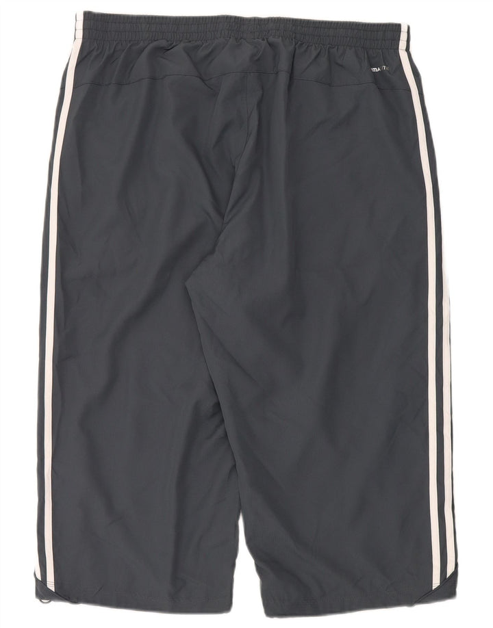 Adidas Mens Bermuda Sport Shorts XL Cinza Poliéster