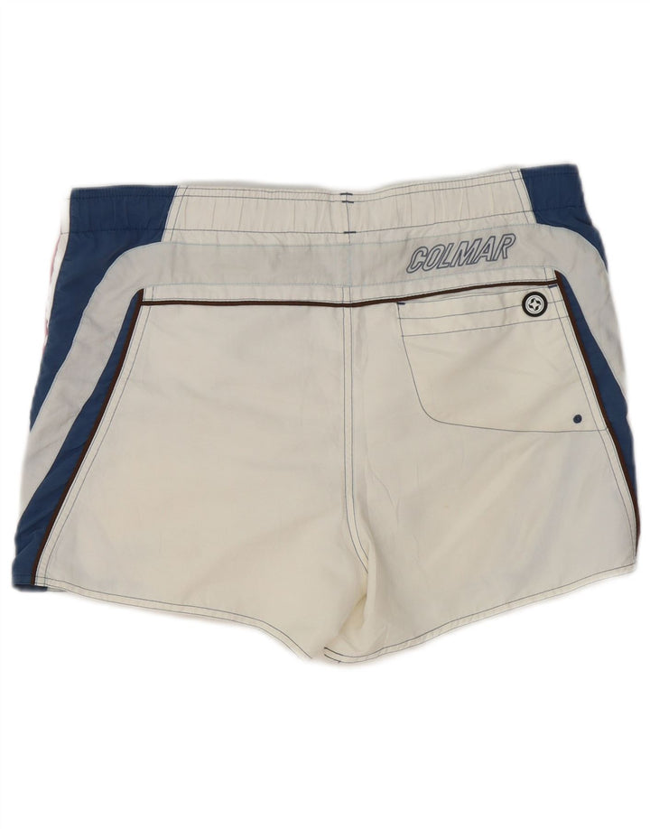Shorts de natação masculino Colmar EU 46 pequeno bloco colorido branco