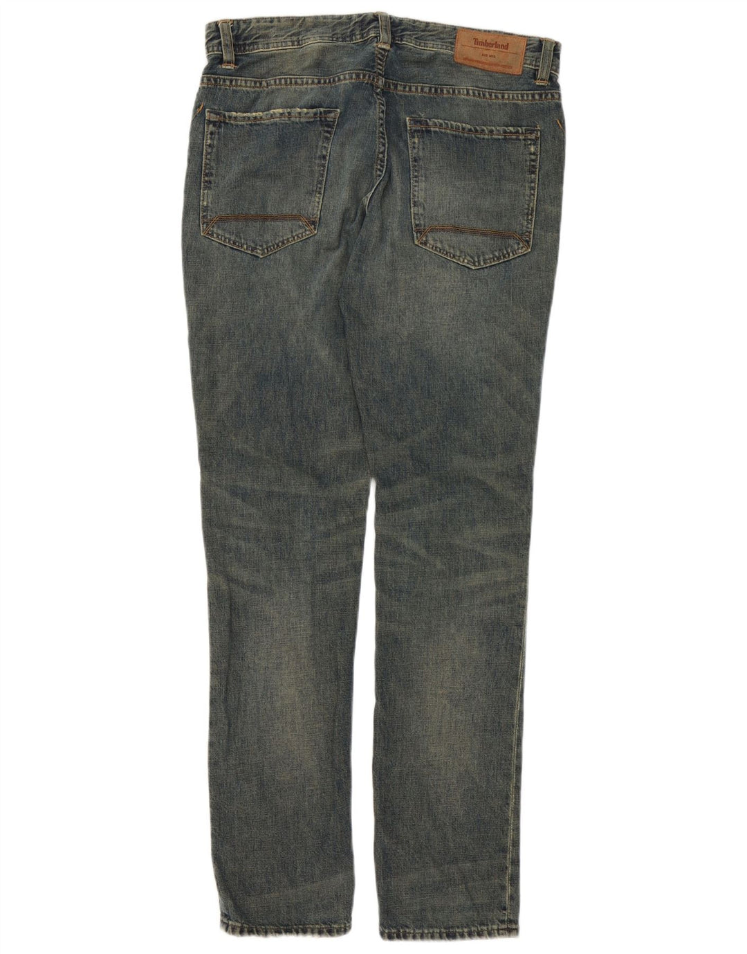 Timberland Mens Slim Jeans W32 L32 Azul Algodão