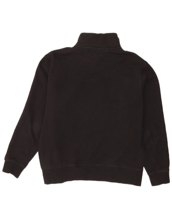 Moletom masculino Zara com zíper e gola alta de algodão preto