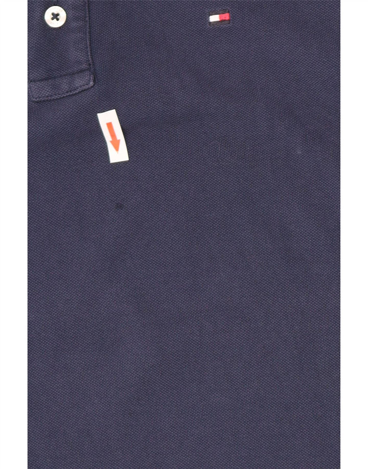 Camisa polo masculina Tommy Hilfiger Golf médio azul marinho algodão