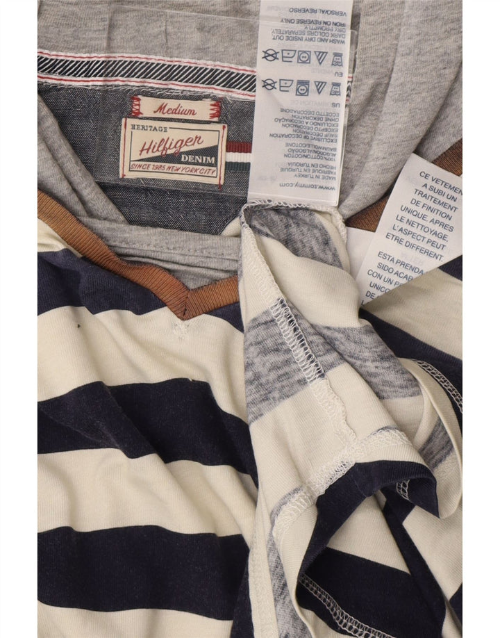 Tommy Hilfiger Top masculino manga longa médio listrado multicolorido náutico