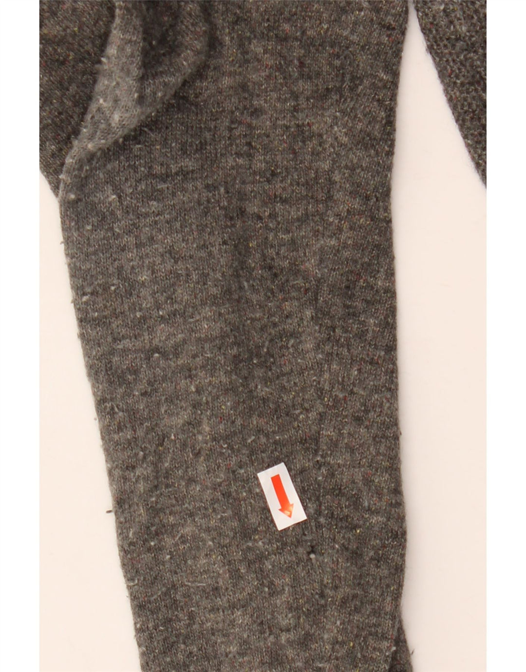 Suéter masculino Tommy Hilfiger com gola redonda e lã cinza médio