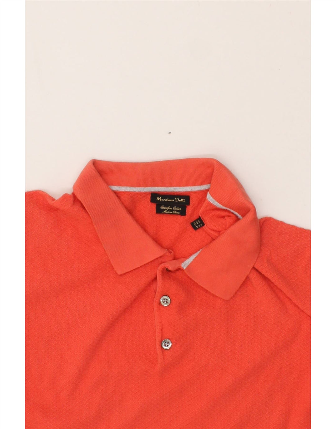 MASSIMO DUTTI Womens Polo Shirt UK 18 XL Red Cotton Vintage Massimo Dutti and Second-Hand Massimo Dutti from Messina Hembry 