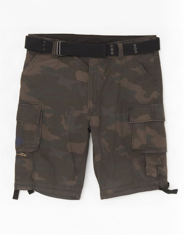 Shorts cargo masculino Brandit 4XL W44 algodão camuflado verde