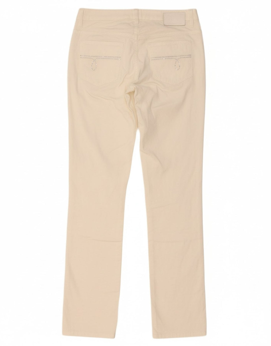 CALVIN KLEIN Calça feminina casual slim W28 L34 algodão branco