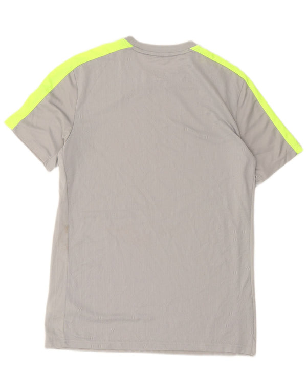 Camiseta Nike Masculina Dri Fit Slim Fit Top Grande Cinza Colourblock Poliéster
