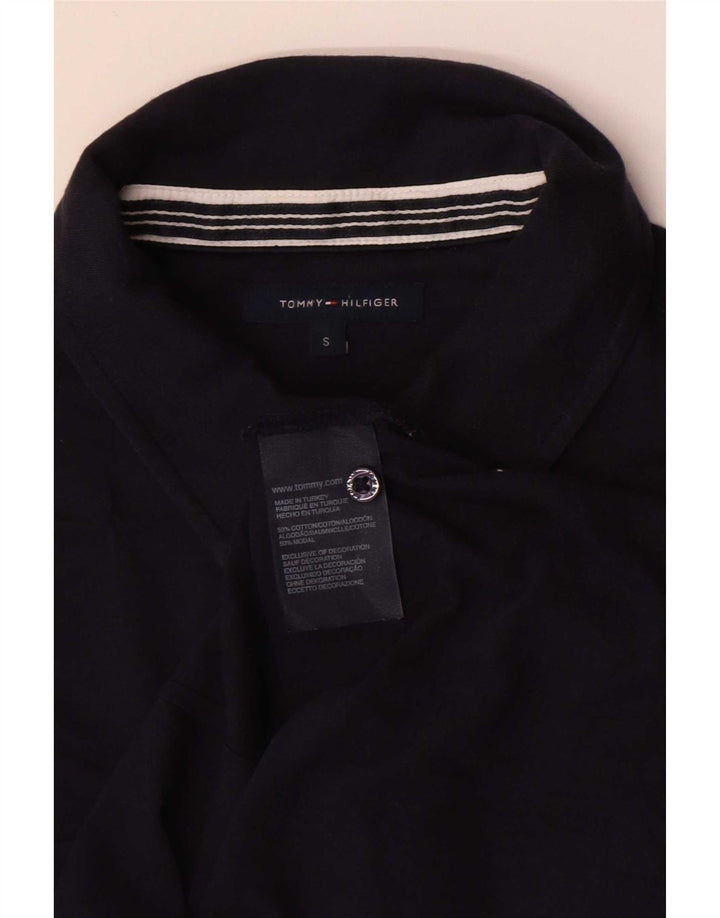 Pulôver feminino Tommy Hilfiger Reino Unido 10 pequeno algodão azul marinho
