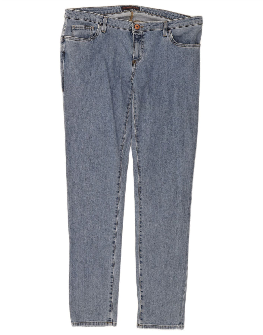 Jeans skinny feminino TRUSSARDI IT 47 grande W33 L32 azul