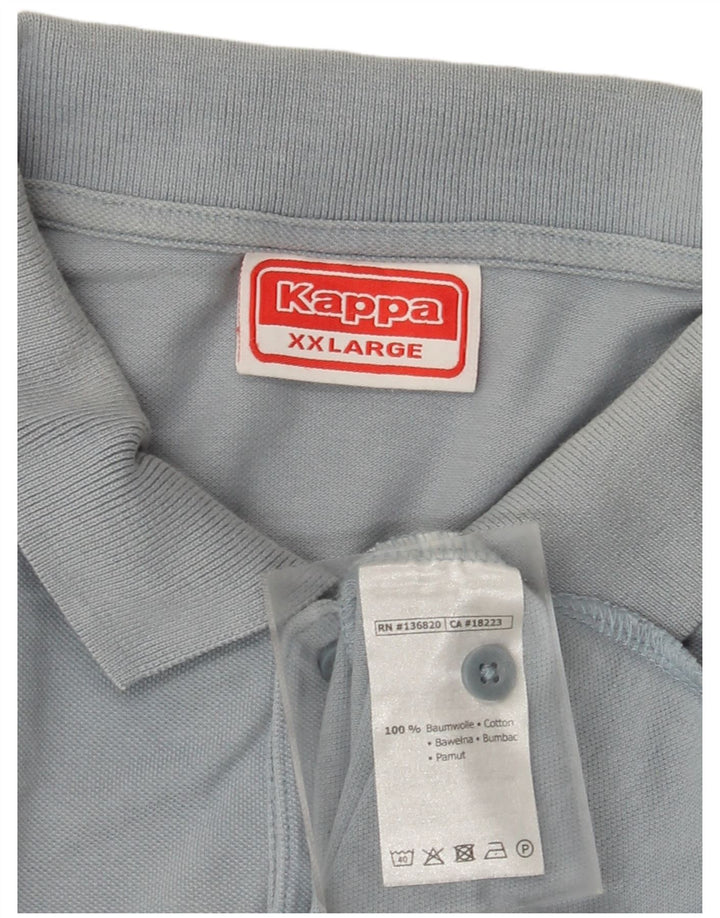 Camisa polo masculina Kappa 2XL algodão azul