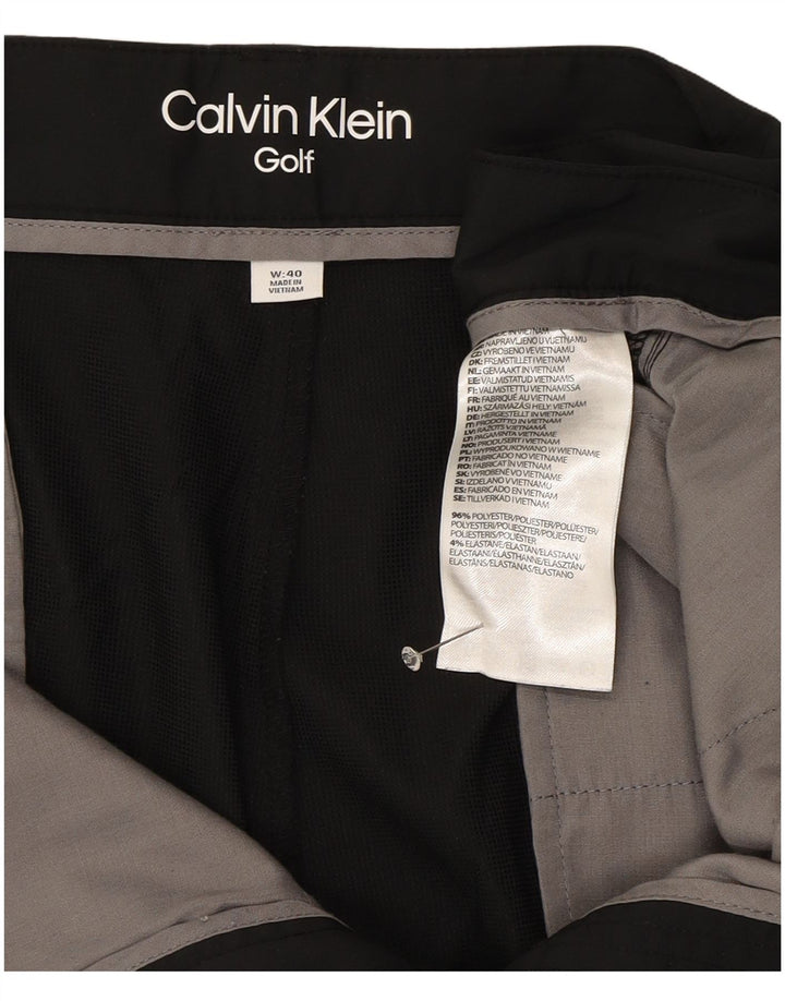 Shorts Chino Masculino Calvin Klein W40 XL Preto Poliéster
