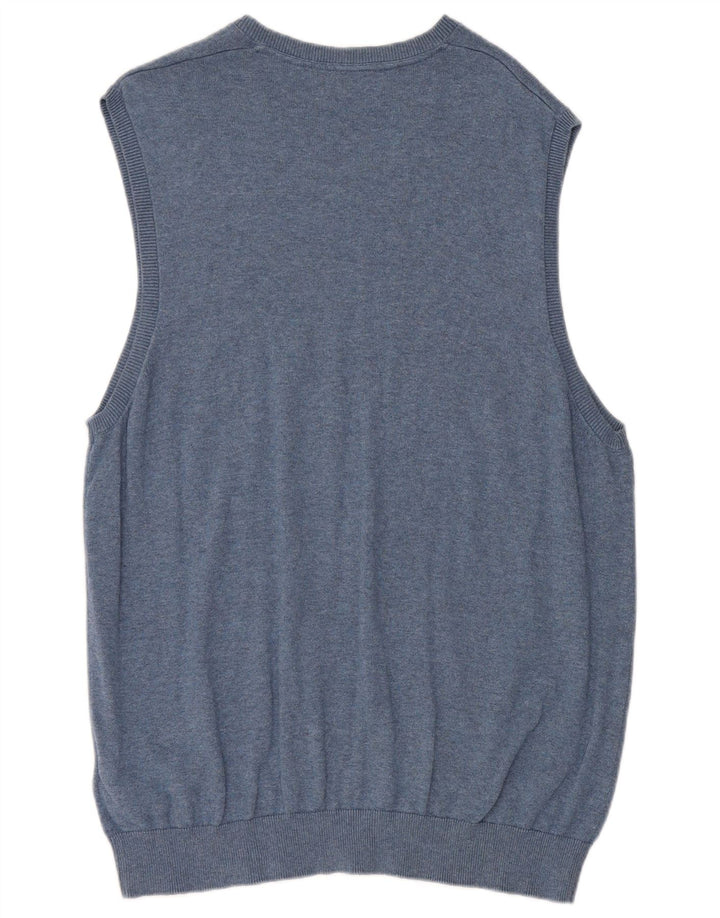 Regata masculina Marks & Spencer com colete XL de algodão azul