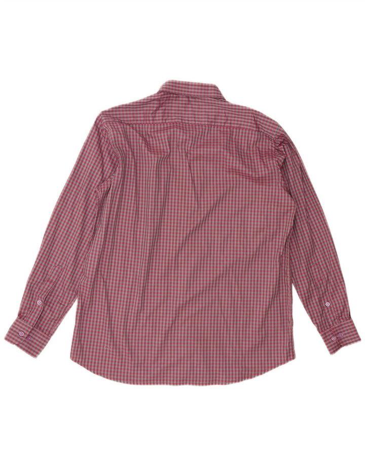 Camisa masculina VINTAGE grande xadrez marrom