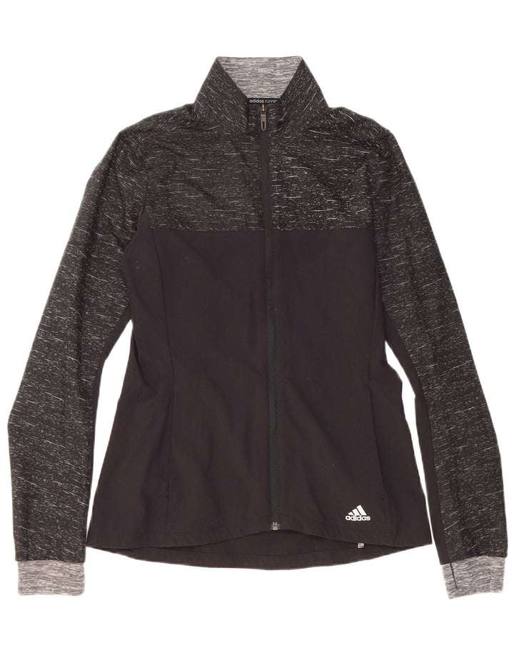 ADIDAS Womens Supernova Tracksuit Top Jacket UK 8/10 Pequeno Preto