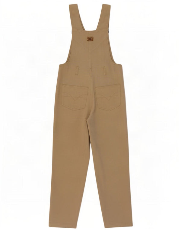 Calças masculinas vintage de veludo cotelê W34 L31 algodão cáqui