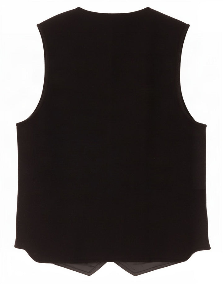 Colete feminino vintage UK 14 médio preto