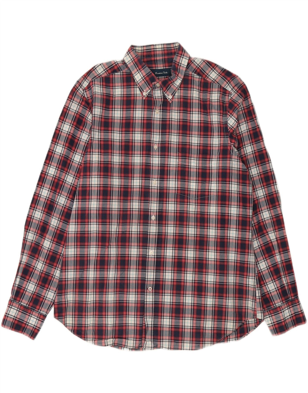 Camisa masculina Massimo Dutti XL xadrez vermelho
