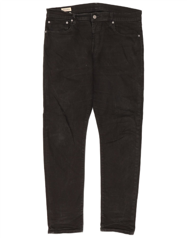 Calça jeans masculina Levi's 512 Tapered Slim W36 L32 algodão preto