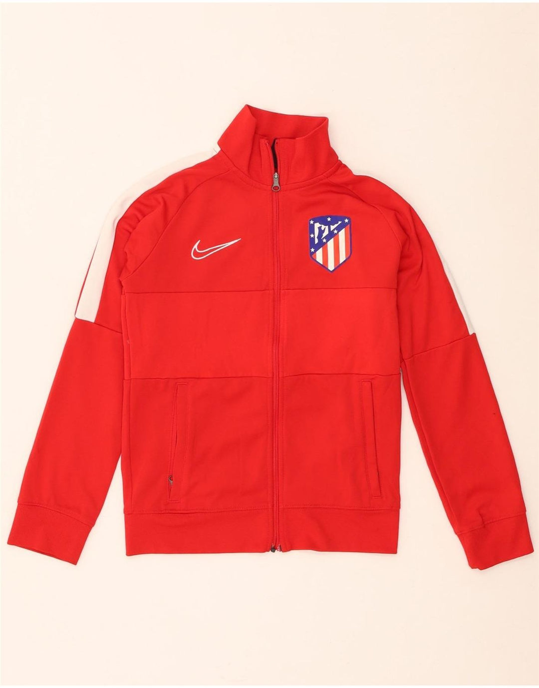 Jaqueta Nike Boys Atletico Madrid Tracksuit Top 8-9 Anos Pequeno Vermelho