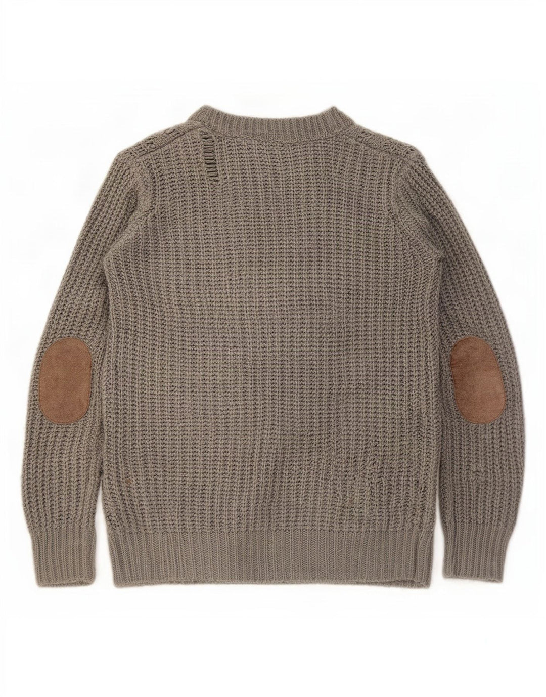 Suéter cardigã feminino Zara UK 10 pequeno cinza acrílico
